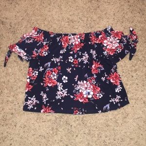 Floral Off The Shoulder Top